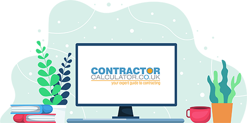 Computer browsing ContractorCalculator